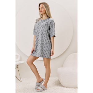 Туника женская "Каперс-1" кулирка меланж (р-ры: 44-54) серый