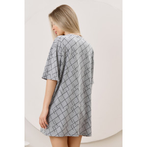 Туника женская "Каперс-1" кулирка меланж (р-ры: 44-54) серый