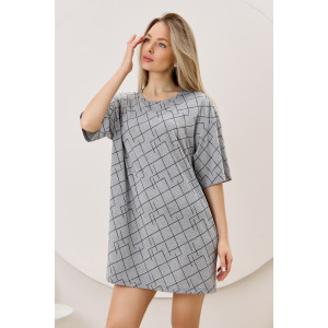 Туника женская "Каперс-1" кулирка меланж (р-ры: 44-54) серый