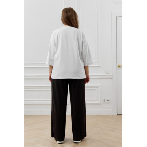 Футболка женская "Майна-1" кулирка с лайкрой (р-ры: 50-64) белый