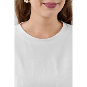 Футболка женская "Майна-1" кулирка с лайкрой (р-ры: 50-64) белый