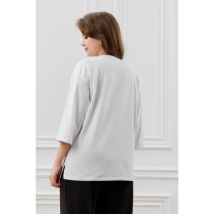 Футболка женская "Майна-1" кулирка с лайкрой (р-ры: 50-64) белый