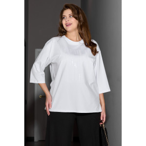 Футболка женская "Майна-1" кулирка с лайкрой (р-ры: 50-64) белый