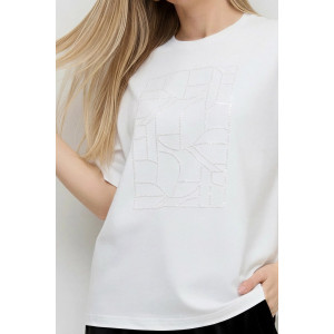 Футболка женская "Майна-2" кулирка с лайкрой (р-ры: 46-60) белый