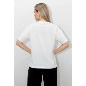 Футболка женская "Майна-2" кулирка с лайкрой (р-ры: 46-60) белый