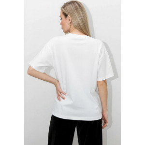 Футболка женская "Майна-2" кулирка с лайкрой (р-ры: 46-60) белый