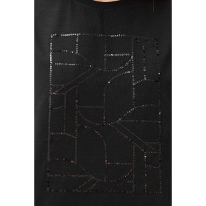 Футболка женская "Майна-2" кулирка с лайкрой (р-ры: 46-60) черный