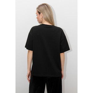 Футболка женская "Майна-2" кулирка с лайкрой (р-ры: 46-60) черный