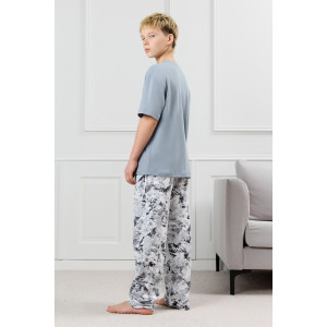 Костюм двойка детский "Олимп-1" кулирка (р-ры: 128-170) серый