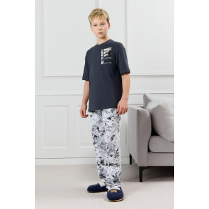 Костюм двойка детский "Олимп-1" кулирка (р-ры: 128-170) графитовый