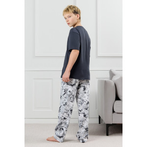 Костюм двойка детский "Олимп-1" кулирка (р-ры: 128-170) графитовый