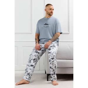 Костюм двойка мужской "Олимп-3" кулирка (р-ры: 48-58) серый