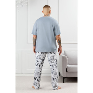 Костюм двойка мужской "Олимп-3" кулирка (р-ры: 48-58) серый