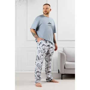 Костюм двойка мужской "Олимп-3" кулирка (р-ры: 48-58) серый