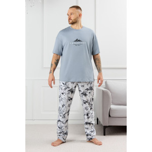 Костюм двойка мужской "Олимп-3" кулирка (р-ры: 48-58) серый