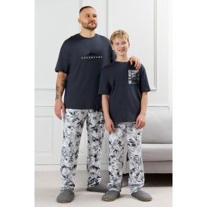 Костюм двойка мужской "Олимп-3" кулирка (р-ры: 48-58) графитовый