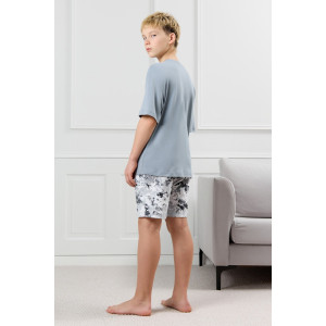 Костюм двойка детский "Олимп-2" кулирка (р-ры: 128-170) серый