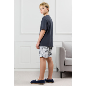 Костюм двойка детский "Олимп-2" кулирка (р-ры: 128-170) графитовый