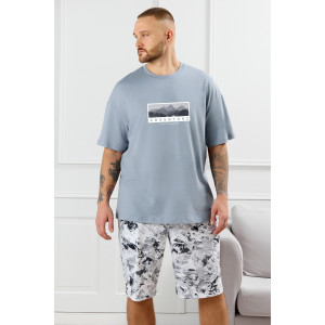 Костюм двойка мужской "Олимп-4" кулирка (р-ры: 48-58) серый