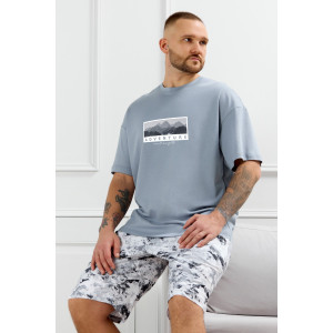 Костюм двойка мужской "Олимп-4" кулирка (р-ры: 48-58) серый