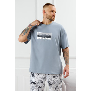 Костюм двойка мужской "Олимп-4" кулирка (р-ры: 48-58) серый