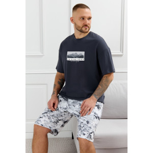 Костюм двойка мужской "Олимп-4" кулирка (р-ры: 48-58) графитовый