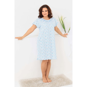 Сорочка женская №21533 кулирка (р-ры: 48-64) цветы Сорочка женская №21533 кулирка (р-ры: 48-64) цветы