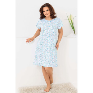 Сорочка женская №21533 кулирка (р-ры: 48-64) цветы Сорочка женская №21533 кулирка (р-ры: 48-64) цветы