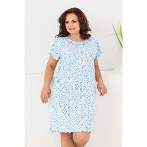 Сорочка женская №21533 кулирка (р-ры: 48-64) цветы Сорочка женская №21533 кулирка (р-ры: 48-64) цветы