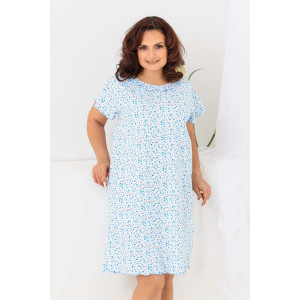 Сорочка женская №21533 кулирка (р-ры: 48-64) цветы Сорочка женская №21533 кулирка (р-ры: 48-64) цветы