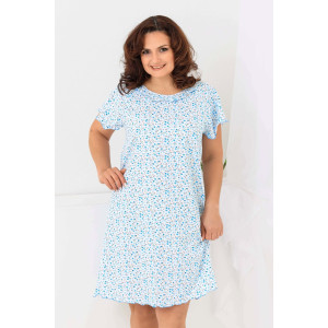 Сорочка женская №21533 кулирка (р-ры: 48-64) цветы Сорочка женская №21533 кулирка (р-ры: 48-64) цветы