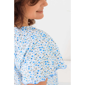 Сорочка женская №21533 кулирка (р-ры: 48-64) цветы Сорочка женская №21533 кулирка (р-ры: 48-64) цветы