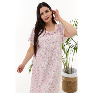 Сорочка женская №21533 кулирка (р-ры: 48-64) малиновый Сорочка женская №21533 кулирка (р-ры: 48-64) малиновый