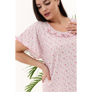 Сорочка женская №21533 кулирка (р-ры: 48-64) малиновый Сорочка женская №21533 кулирка (р-ры: 48-64) малиновый