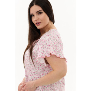 Сорочка женская №21533 кулирка (р-ры: 48-64) малиновый Сорочка женская №21533 кулирка (р-ры: 48-64) малиновый