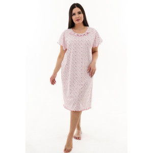 Сорочка женская №21533 кулирка (р-ры: 48-64) малиновый Сорочка женская №21533 кулирка (р-ры: 48-64) малиновый