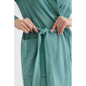 Халат женский 2287-М "Любимая" трикотаж (последний размер) ментол 50