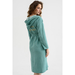 Халат женский 2287-М "Любимая" трикотаж (последний размер) ментол 50