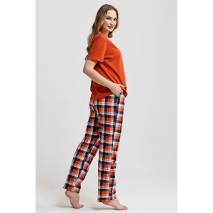 Пижама женская "Ежик" 2276-К трикотаж (последний размер) оранжевый 46