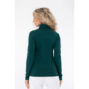 Водолазка женская 1461/13 рибана с лайкрой (последний размер) изумрудный 50