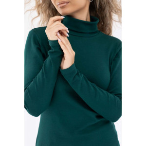 Водолазка женская 1461/13 рибана с лайкрой (последний размер) изумрудный 50