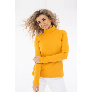 Водолазка женская 1461/12 рибана с лайкрой (последний размер) желтый 54