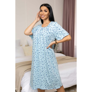 Сорочка женская 1092/23 кулирка (последний размер) голубой-синий 48,60 Сорочка женская 1092/23 кулирка (последний размер) голубой-синий 48,60