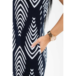 Сарафан женский Л 038/20 кулирка (последний размер) темно-синий-белый 44,52,58 Сарафан женский Л 038/20 кулирка (последний размер) темно-синий-белый 44,52,58