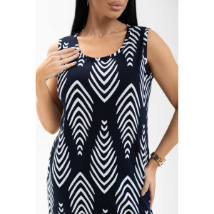 Сарафан женский Л 038/20 кулирка (последний размер) темно-синий-белый 44,52,58 Сарафан женский Л 038/20 кулирка (последний размер) темно-синий-белый 44,52,58