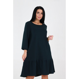 Платье женское 1811/1 креп (последний размер) изумруд 60 Платье женское 1811/1 креп (последний размер) изумруд 60