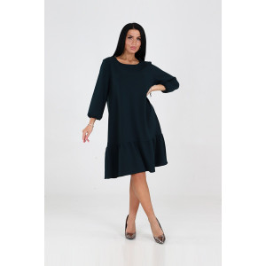 Платье женское 1811/1 креп (последний размер) изумруд 60 Платье женское 1811/1 креп (последний размер) изумруд 60