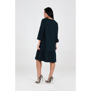 Платье женское 1811/1 креп (последний размер) изумруд 60 Платье женское 1811/1 креп (последний размер) изумруд 60