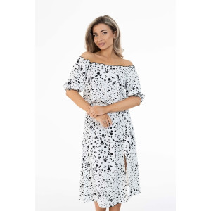 Платье женское 1489/10 штапель (последний размер) белый 50 Платье женское 1489/10 штапель (последний размер) белый 50