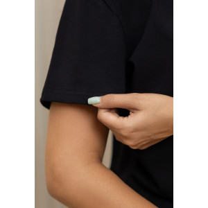 Футболка женская 2058/1 кулирка с лайкрой (последний размер) черный 56